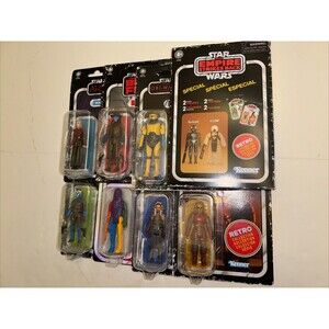 3.75 Action Figure Star Wars Lot Retro Prototype Chewbacca Elsbeth Zuckuss